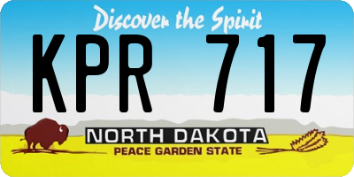 ND license plate KPR717