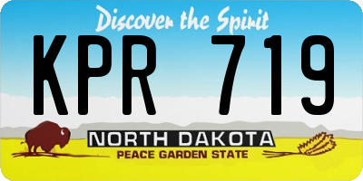 ND license plate KPR719