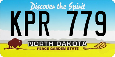 ND license plate KPR779