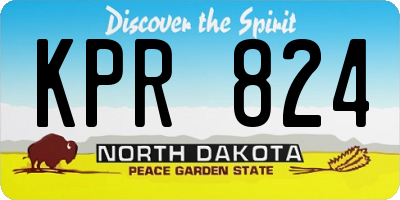 ND license plate KPR824