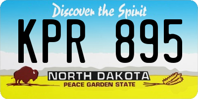 ND license plate KPR895