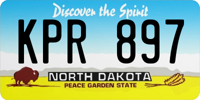 ND license plate KPR897