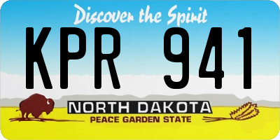 ND license plate KPR941