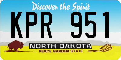 ND license plate KPR951