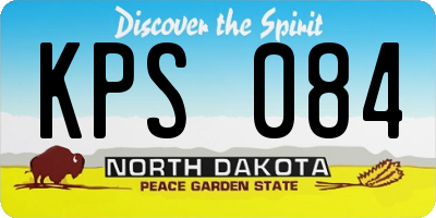 ND license plate KPS084
