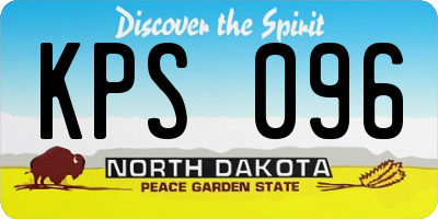 ND license plate KPS096