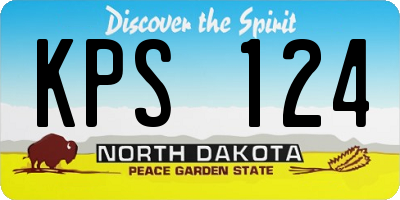 ND license plate KPS124