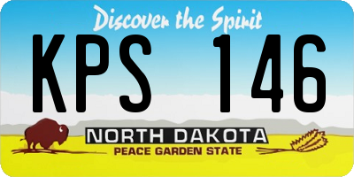 ND license plate KPS146