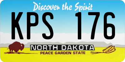 ND license plate KPS176