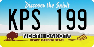 ND license plate KPS199