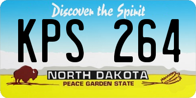 ND license plate KPS264