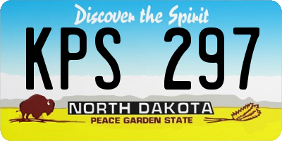 ND license plate KPS297