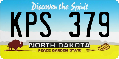 ND license plate KPS379