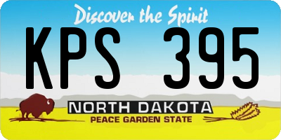 ND license plate KPS395