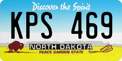 ND license plate KPS469