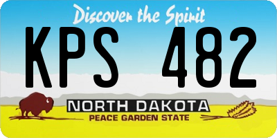 ND license plate KPS482