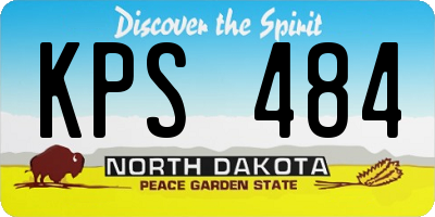 ND license plate KPS484