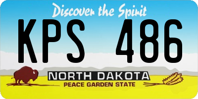 ND license plate KPS486