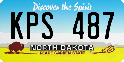 ND license plate KPS487