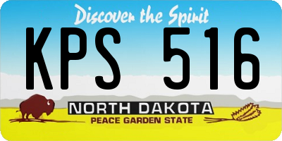 ND license plate KPS516