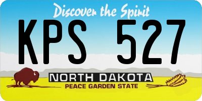 ND license plate KPS527