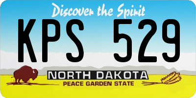 ND license plate KPS529