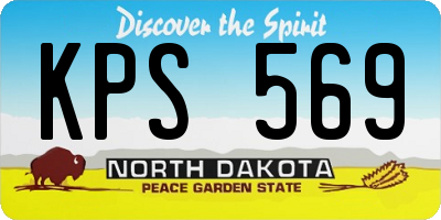 ND license plate KPS569