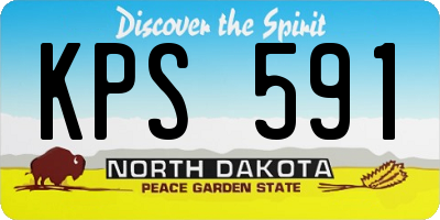 ND license plate KPS591