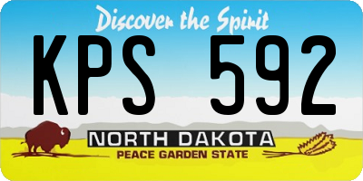 ND license plate KPS592