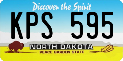 ND license plate KPS595