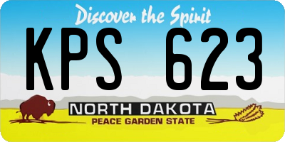 ND license plate KPS623
