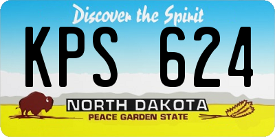 ND license plate KPS624
