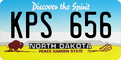 ND license plate KPS656
