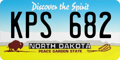 ND license plate KPS682