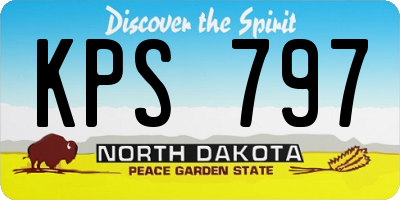ND license plate KPS797