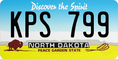 ND license plate KPS799