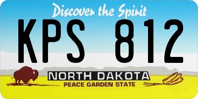 ND license plate KPS812