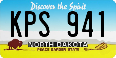 ND license plate KPS941