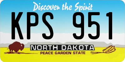 ND license plate KPS951