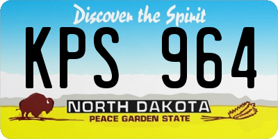 ND license plate KPS964