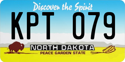 ND license plate KPT079