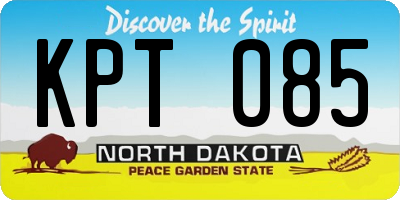 ND license plate KPT085