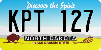 ND license plate KPT127