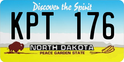 ND license plate KPT176