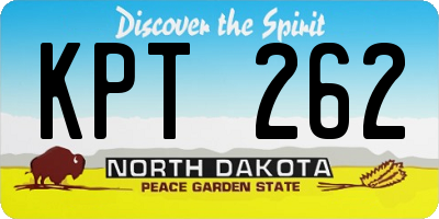 ND license plate KPT262