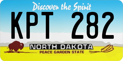 ND license plate KPT282