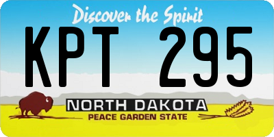 ND license plate KPT295