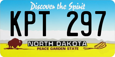 ND license plate KPT297