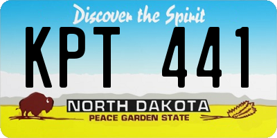 ND license plate KPT441