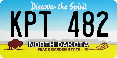 ND license plate KPT482